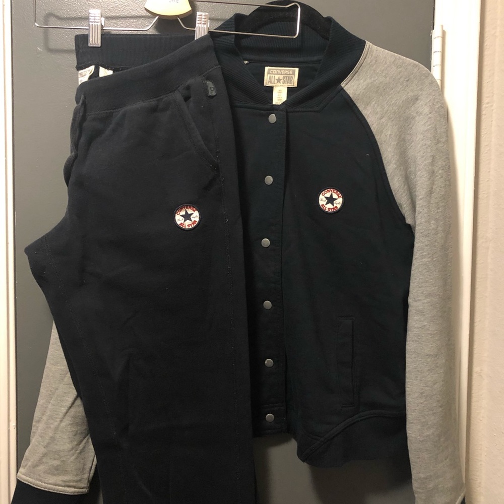 Converse baseball style set（ jacket & pants）